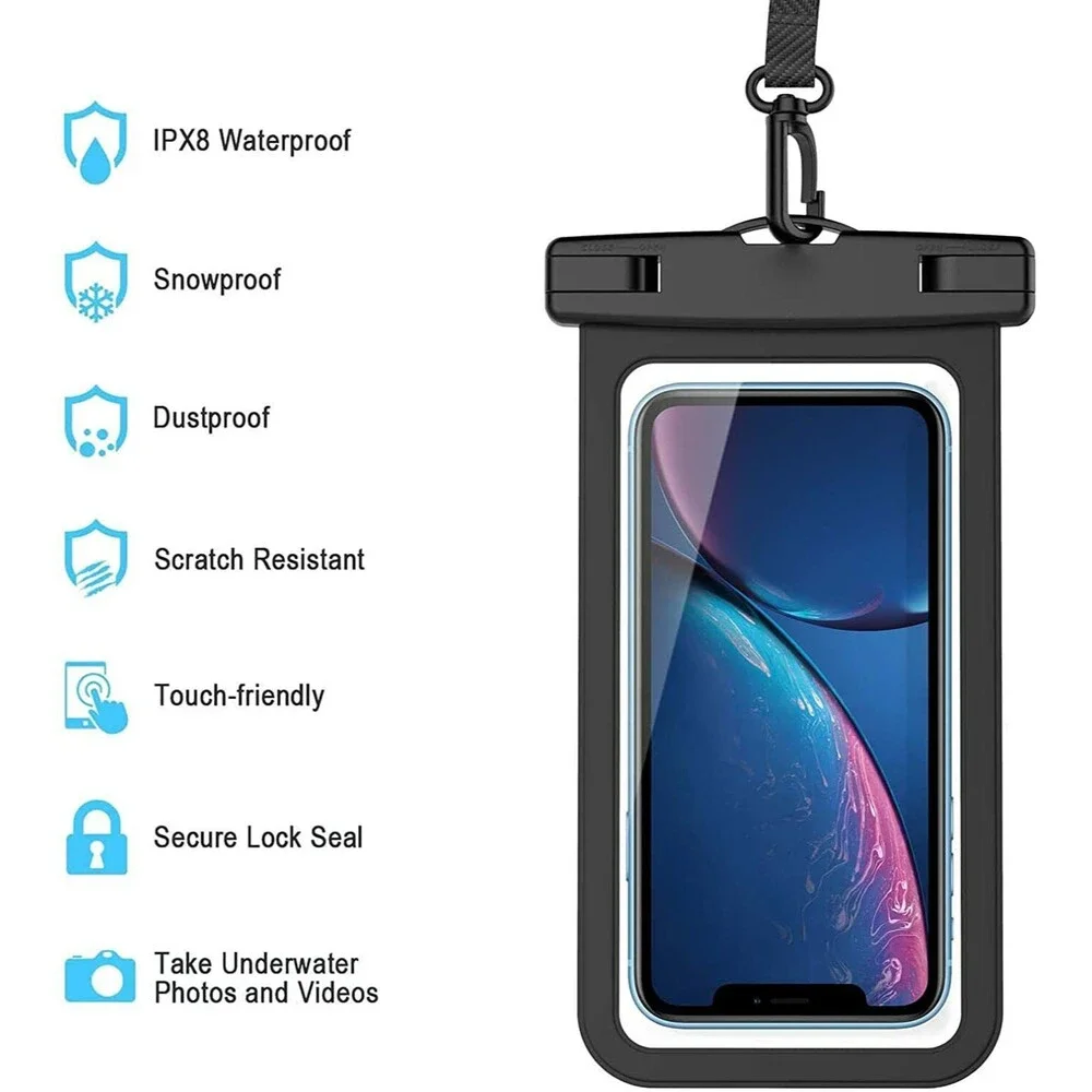 2 Pack Universal Waterproof Case,Waterproof Phone Pouch Compatible for iPhone